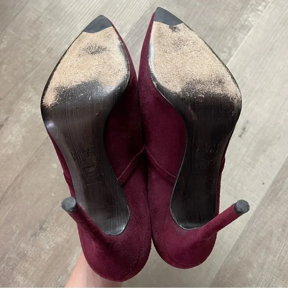 Stuart Weitzman Aokhi Pointy Suede Bootie Heel Women’s Size 8.5